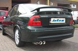 Jetex Performance Exhaust System Vauxhall Vectra B (94-02) 1.6 8V/1.6/1.8/2.0 16V/2.2 16V Saloon/Estate 10/94-02 2.50"/63.50mm Half System Aluminised Steel Twin Round 80mm