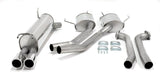 Jetex Performance Exhaust System Vauxhall Omega (94-99) 2.5/3.0 V6 Estate 4/94-9/99 2.50"/63.50mm Half System Stainless Steel (T300 series) Twin Round 80mm