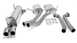 Jetex Performance Exhaust System Vauxhall Omega (99+) 2.5/2.6/3.0/3.2 V6 Estate 99+ 2.50"/63.50mm Half System Stainless Steel (T300 series) Twin Round 80mm