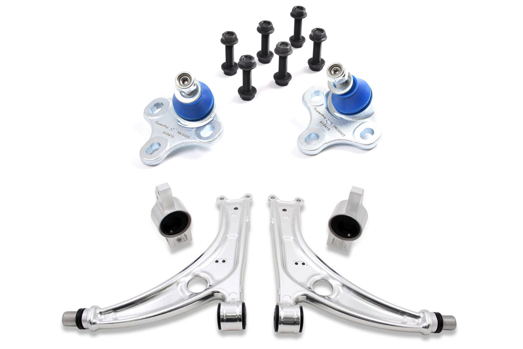 SuperPro Volkswagen Golf MK6 2.0 TDI Convertible Front Wheel Drive 2011-2016 Front Front Control Arm and Adjustable Ball Joint Kit KIT5001K