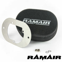 Ramair Carb Air Filter with Baseplate Single 	
Pierburg 2B2, 2B4, 2B5