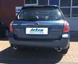 Jetex Performance Exhaust System Subaru Legacy 3.0L R 242bhp 2003-09 2.50"/63.50mm - 2.00"/50.80mm Half System Stainless Steel (T300 series) Duplex Round 100mm