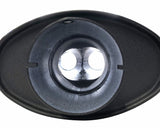 Jetex Custom Oval Silencer Exhaust Box 3.00"/76.02mm 2.50"/63.50mm (x2) H=140.00mm W=220.00mm L=320.00mm 7.70L Stainless Steel