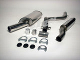 Jetex Performance Exhaust System Volkswagen Golf Mk1 GTi + Cabriolet up to 1983 ONLY 74-83 2.50"/63.50mm Half System Stainless Steel (T300 series) Round 80mm