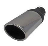 Jetex Custom Oval Exhaust Tailpipe 2.00"/50.80mm 70.00mm/90.00mm L=274.00mm Stainless Steel