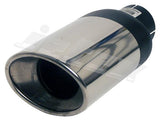 Jetex Custom Oval Exhaust Tailpipe 2.50"/63.50mm 90.00mm/120.00mm L=275.00mm Stainless Steel