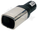 Jetex Custom Square Exhaust Tailpipe 2.50"/63.50mm 70.00mm/90.00mm L=275.00mm Stainless Steel