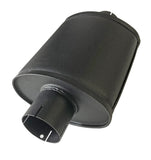 Jetex Custom Oval Silencer Exhaust Box 3.00"/76.02mm 3.00"/76.02mm H=140.00mm W=220.00mm L=250.00mm 4.70L Aluminised Steel