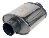 Jetex Custom Oval Silencer Exhaust Box 3.50"/88.90mm 3.50"/88.90mm H=140.00mm W=220.00mm L=250.00mm 4.28L Stainless Steel