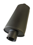 Jetex Custom Oval Silencer Exhaust Box 3.50"/88.90mm 3.50"/88.90mm H=140.00mm W=220.00mm L=500.00mm 8.56L Aluminised Steel