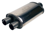 Jetex Custom Oval Silencer Exhaust Box 2.50"/63.50mm 2.00"/50.80mm (x2) H=115.00mm W=185.00mm L=320.00mm 5.40L Stainless Steel
