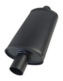 Jetex Custom Oval Silencer Exhaust Box 2.00"/50.80mm 2.00"/50.80mm H=100.00mm W=165.00mm L=315.00mm 3.42L Aluminised Steel
