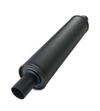 Jetex Custom Round Exhaust Silencer Box 1.75"/44.45mm 1.75"/44.45mm H=100.00mm W=100.00mm L=420.00mm 2.37L Aluminised Steel