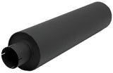 Jetex Custom Round Exhaust Silencer Box 4.00"/101.60mm 4.00"/101.60mm H=200.00mm W=200.00mm L=630.00mm 13.09L Aluminised Steel