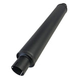 Jetex Custom Round Exhaust Silencer Box 2.50"/63.50mm 2.50"/63.50mm H=100.00mm W=100.00mm L=625.00mm 2.58L Aluminised Steel