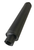 Jetex Custom Round Exhaust Silencer Box 3.00"/76.02mm 3.00"/76.02mm H=125.00mm W=125.00mm L=625.00mm 4.59L Aluminised Steel