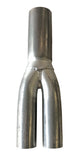 Jetex Custom Exhaust Y-Pipe 2.50"/63.50mm 1.89"/48.00mm (x2) Mild Steel